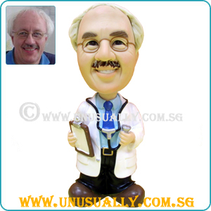 Custom 3D Caricature Doctor on Duty Figurine